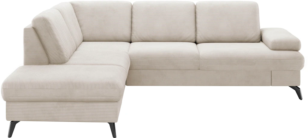 sit&more Ecksofa "Morris Jubi L-Form", inkl. Armteilfunktion und 1 Zierkiss günstig online kaufen