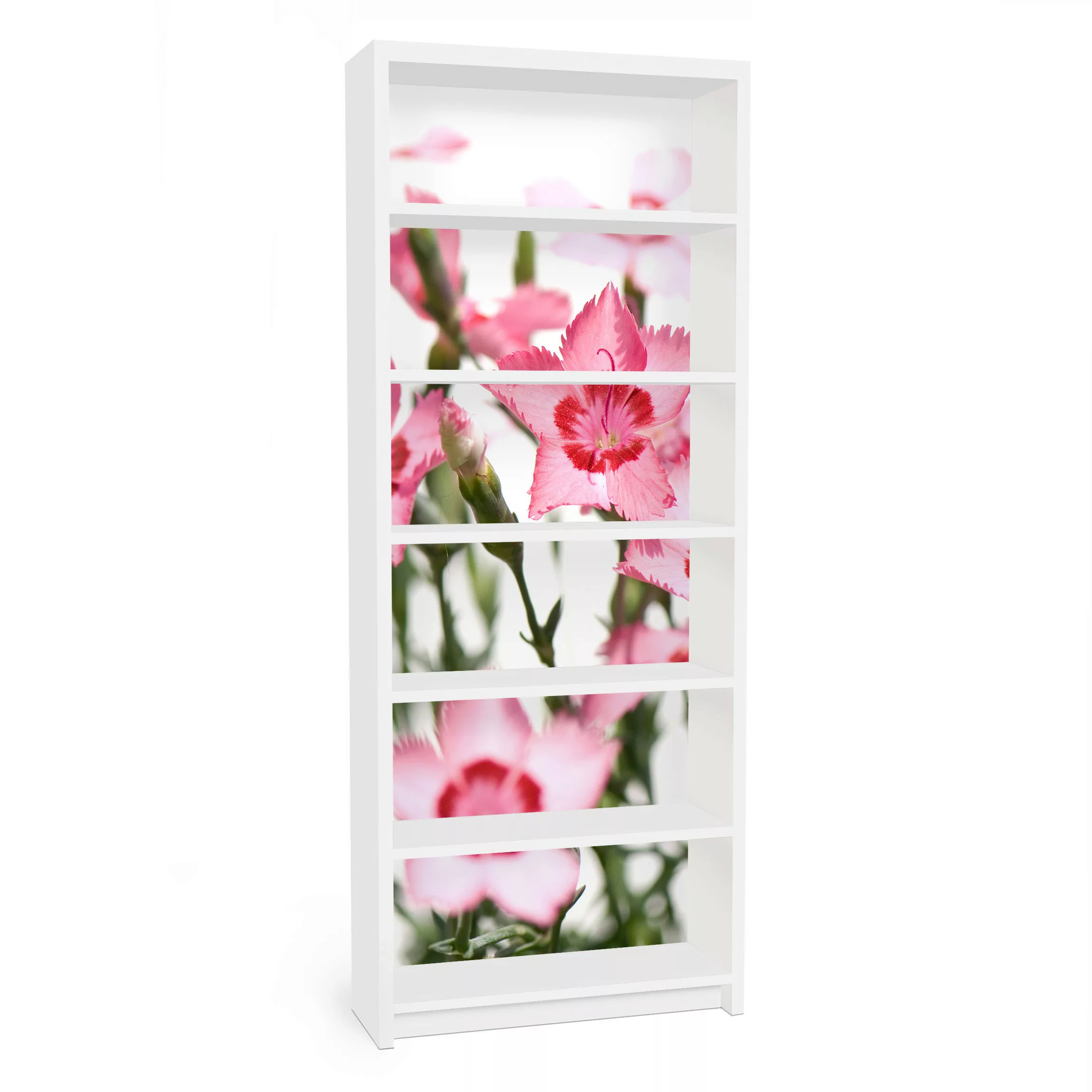 Möbelfolie für IKEA Billy Regal Pink Flowers günstig online kaufen
