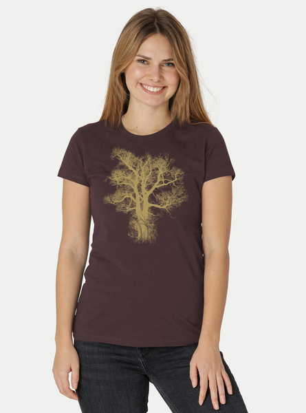 Damen Biobaumwoll T-shirt Chestnut günstig online kaufen