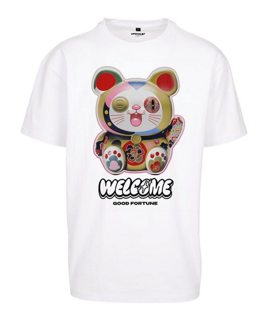 Mister Tee T-Shirt Mister Tee Welcome Cat Oversized T-Shirt Baumwolle günstig online kaufen