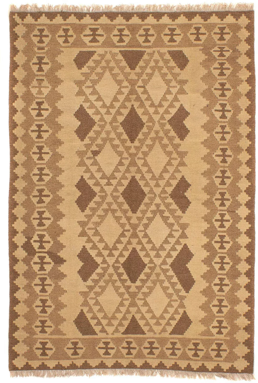 morgenland Wollteppich »Kelim - Oriental - 217 x 150 cm - hellbraun«, recht günstig online kaufen