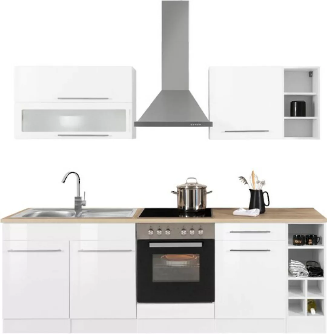 KOCHSTATION Küchenzeile »KS-Eton«, mit E-Geräten, Breite 240 cm günstig online kaufen