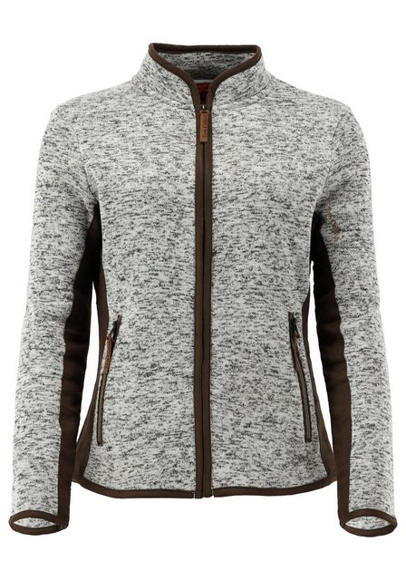 Tom Collins Strickfleecejacke Detit Fleece-Übergangsjacke mit Kontraststoff günstig online kaufen