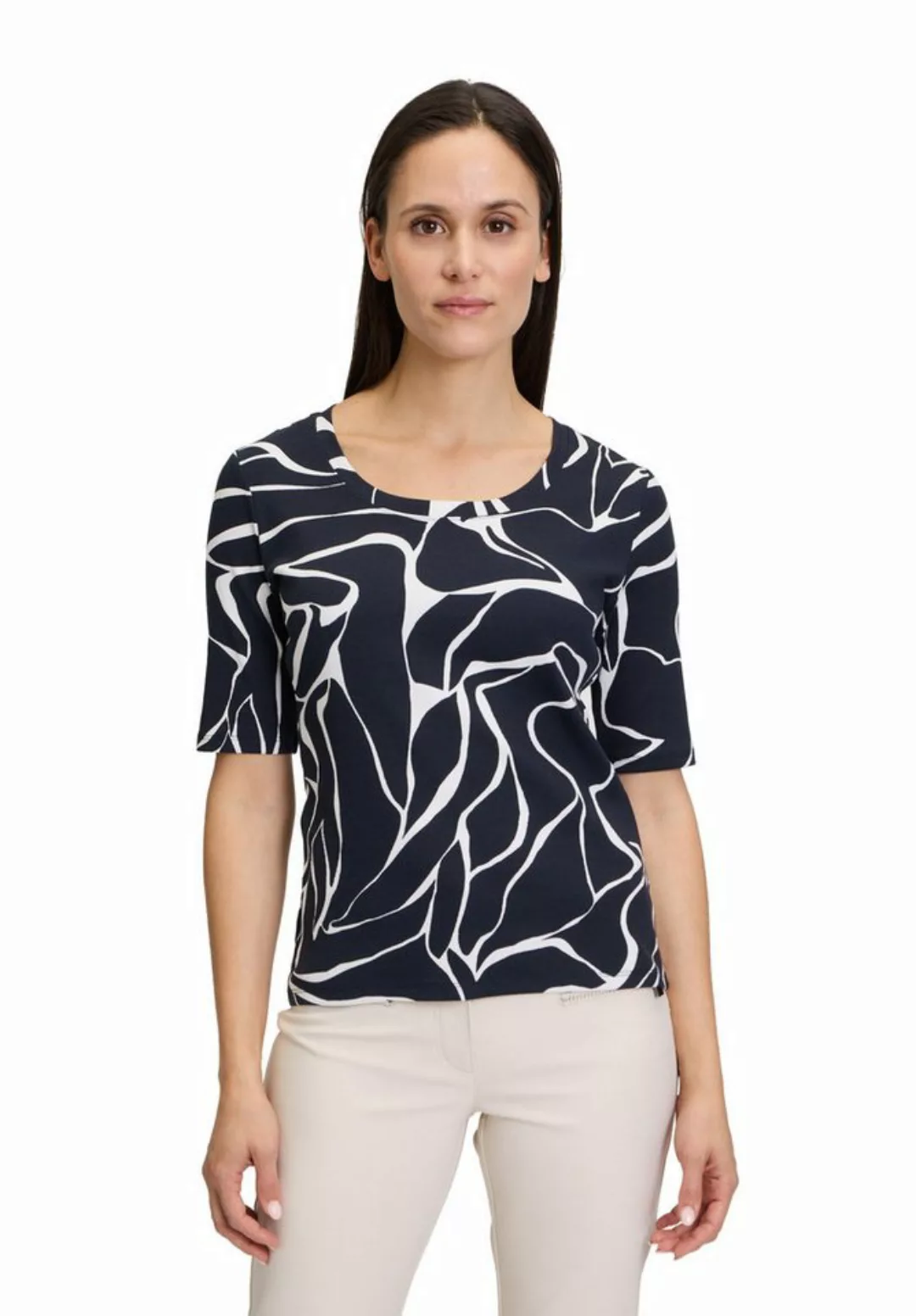 Betty Barclay Kurzarmshirt Betty Barclay Basic Shirt mit Rippenstruktur (1- günstig online kaufen