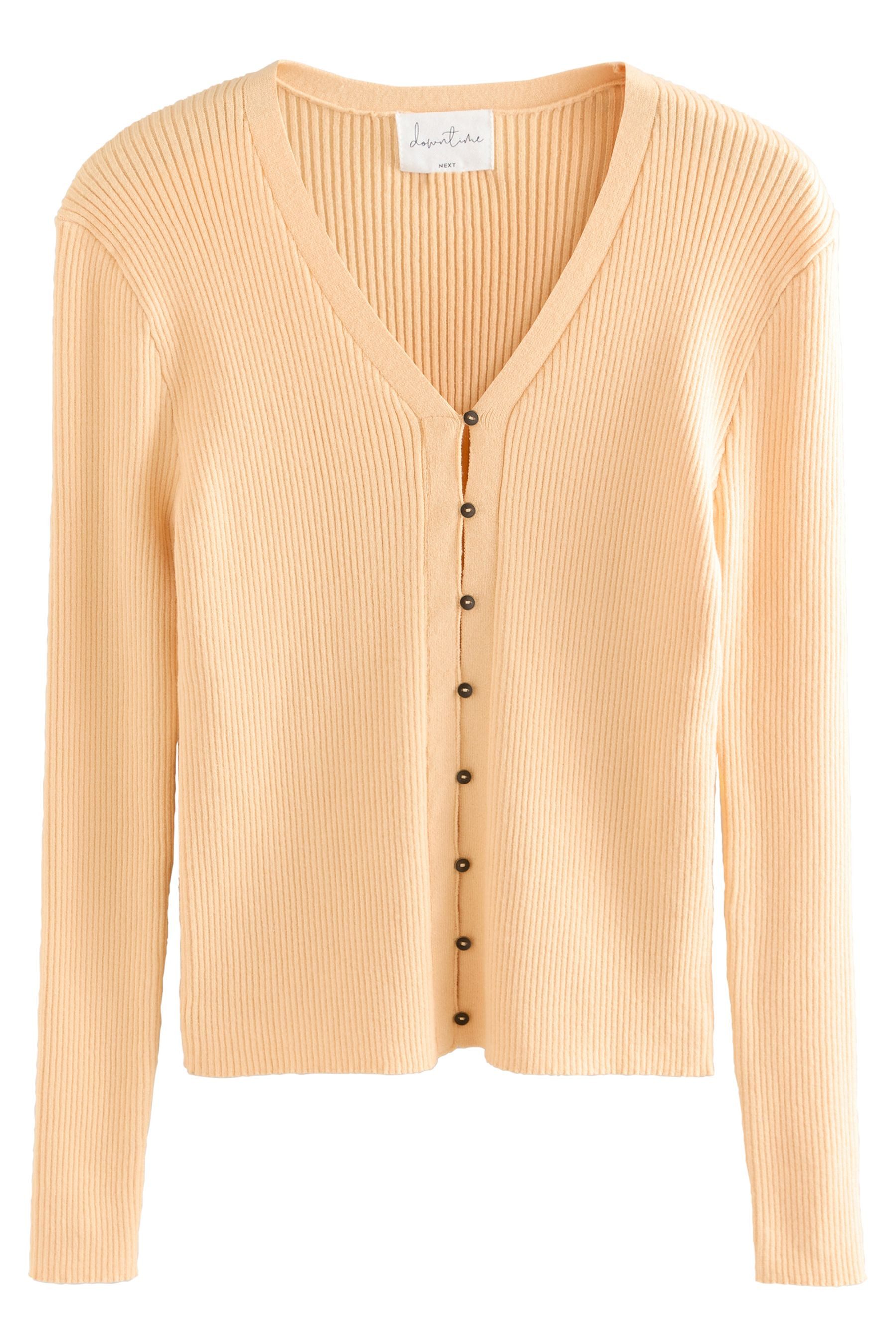 Next Strickjacke Langärmelige, gerippte Strickjacke (1-tlg) günstig online kaufen