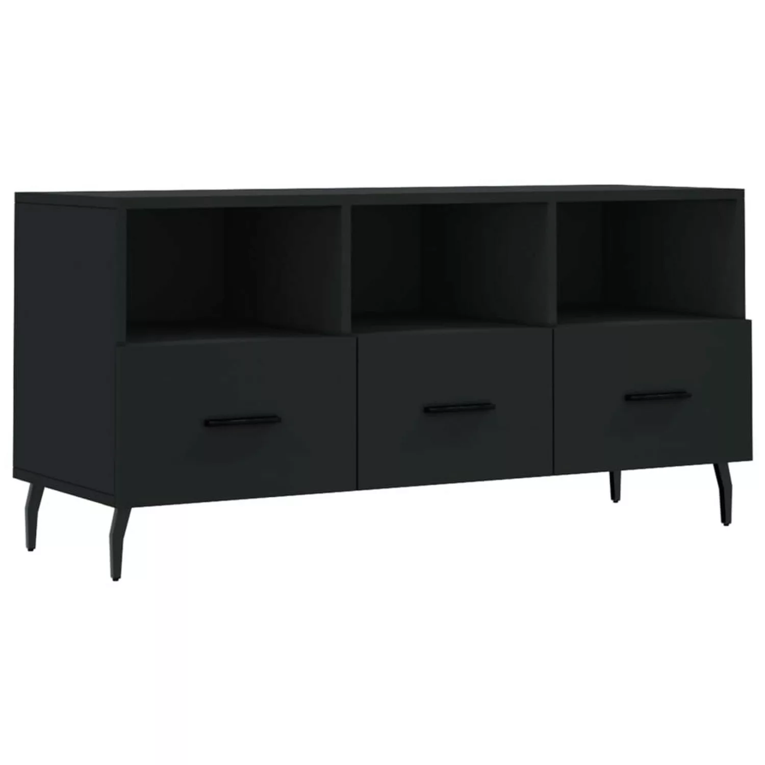 VidaXL TV-Schrank Schwarz 102x36x50 cm Holzwerkstoff  Modell 2 günstig online kaufen