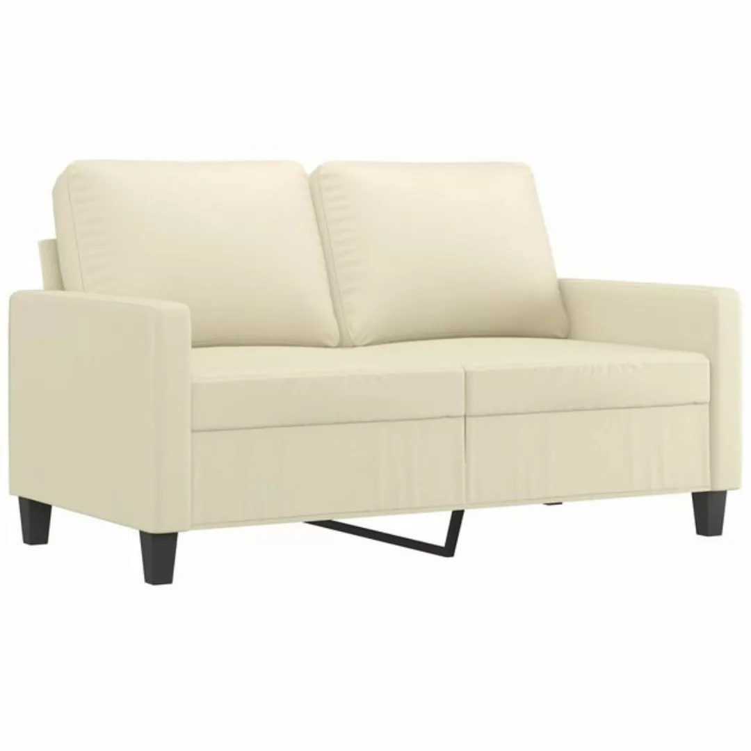vidaXL Sofa 2-Sitzer-Sofa Creme 120 cm Kunstleder günstig online kaufen