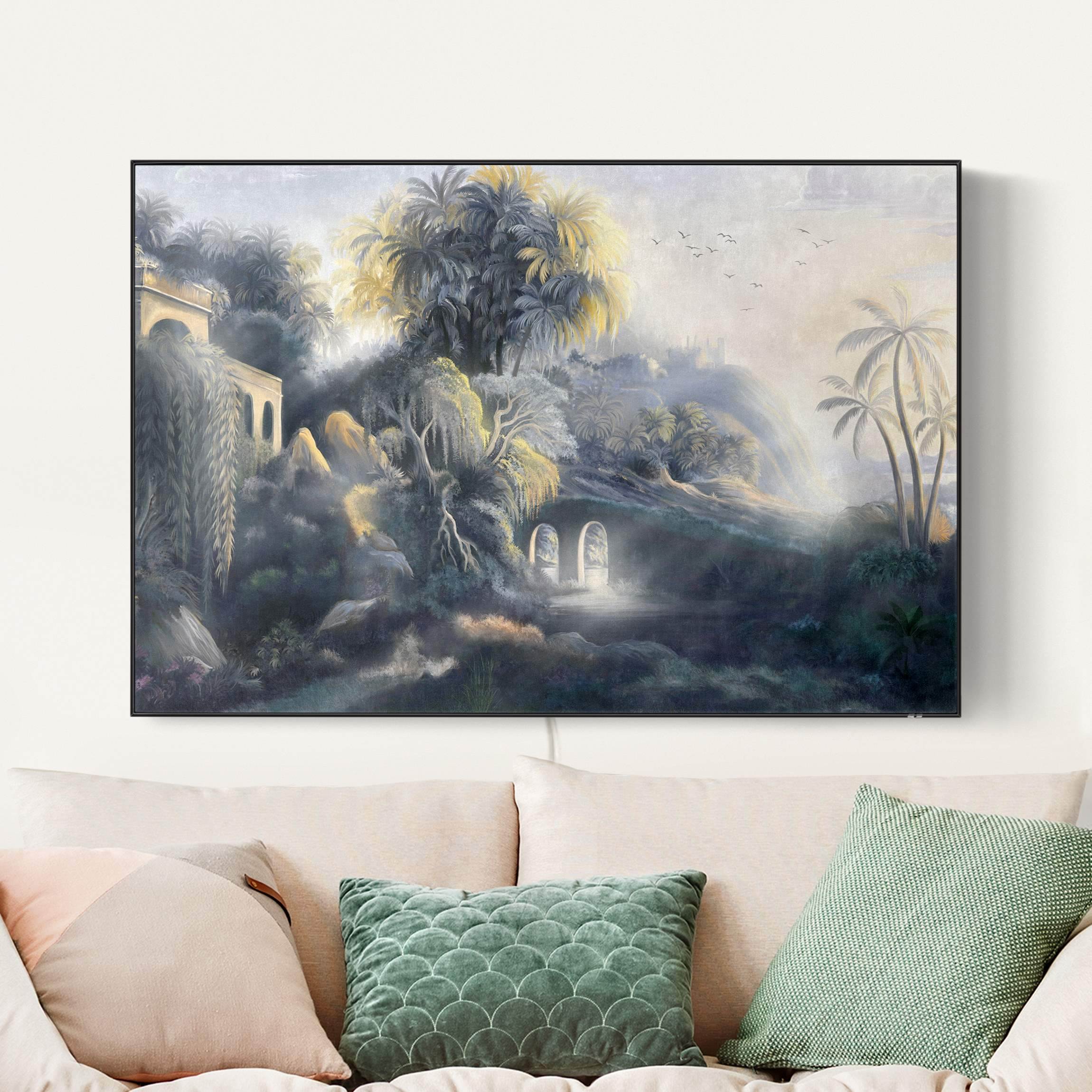 LED-Wechselbild Tropische Fantasy Landschaft günstig online kaufen