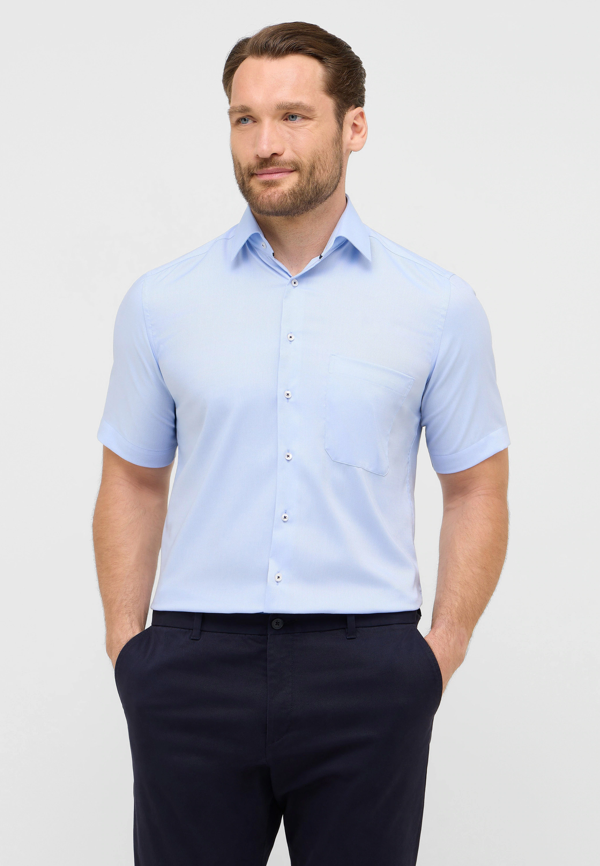 Eterna Kurzarmhemd "COMFORT FIT", NON IRON (bügelfrei) günstig online kaufen