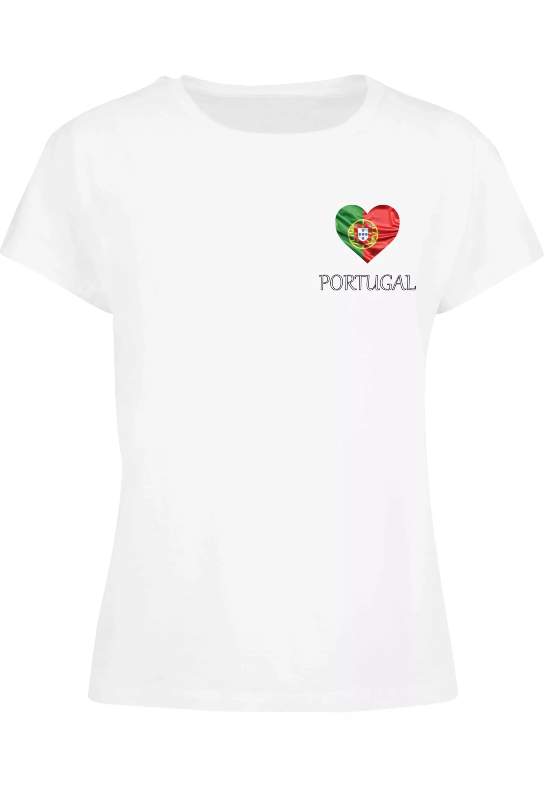 Merchcode T-Shirt "Merchcode Ladies Merchcode Football - Portugal T-shirt" günstig online kaufen