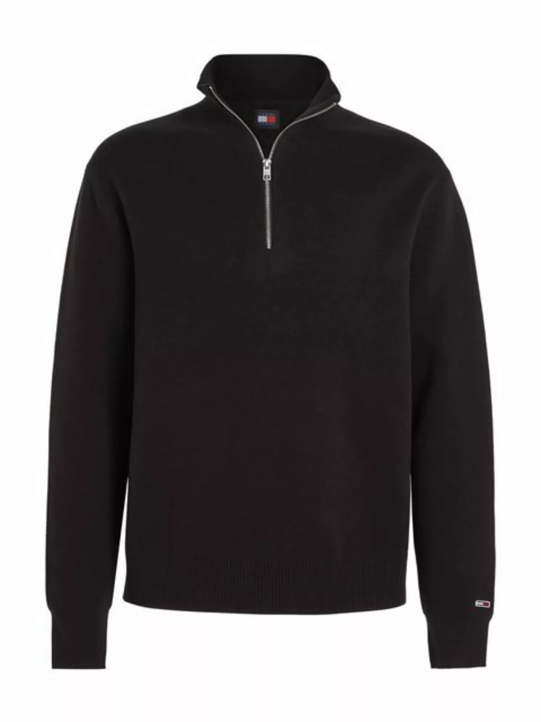 Tommy Jeans Strickpullover TJM REG HALF ZIP SWEATER mit bestickten Markenlo günstig online kaufen