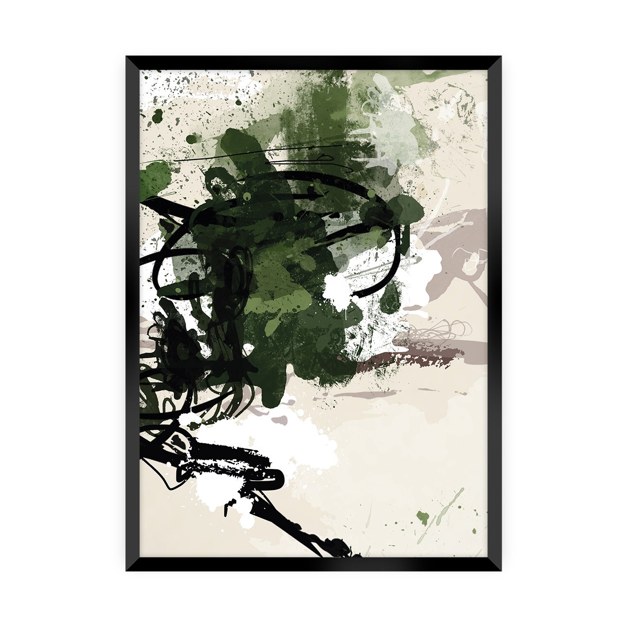 Poster Abstract II, 21 x 30 cm , Rahmen wählen: schwarz günstig online kaufen