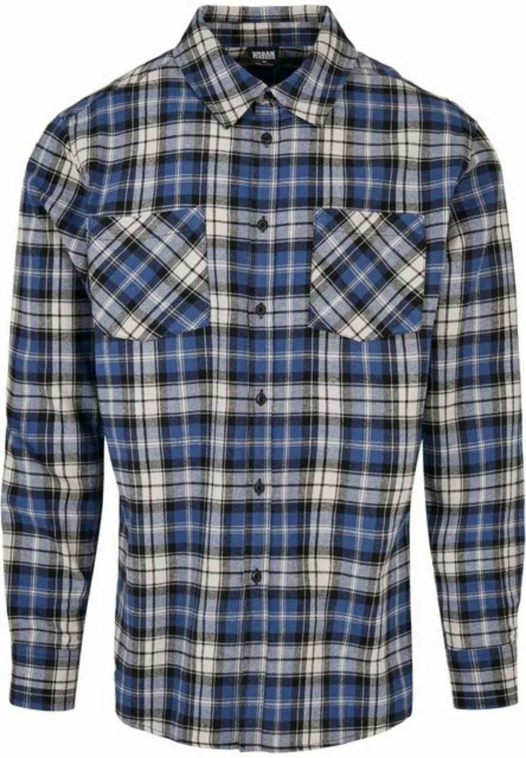 URBAN CLASSICS Langarmhemd Urban Classics Herren Checked Roots Shirt (1-tlg günstig online kaufen