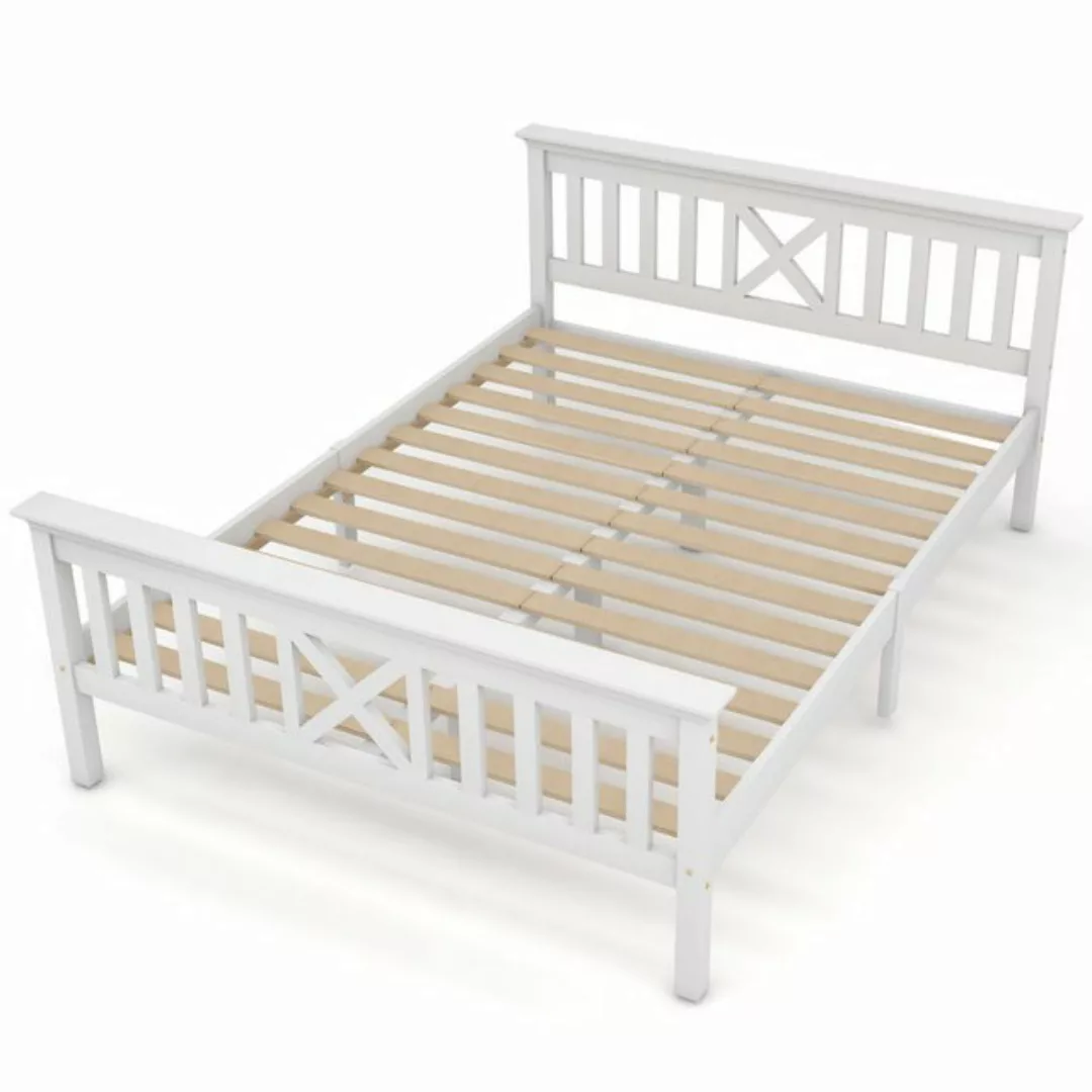 JOIVI Bettgestell Holzbett Einzelbett 90 x 200 cm aus Massivholz (Kinderbet günstig online kaufen