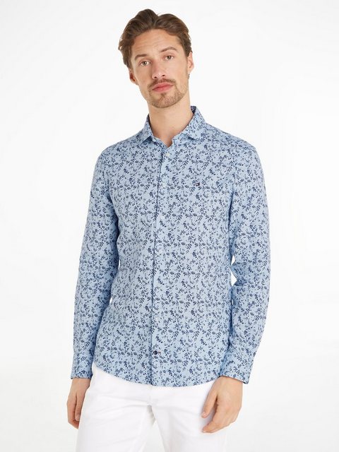 Tommy Hilfiger Langarmhemd CL W-CO/LI DITSY FLOWER SF SHIRT mit floralem Pr günstig online kaufen