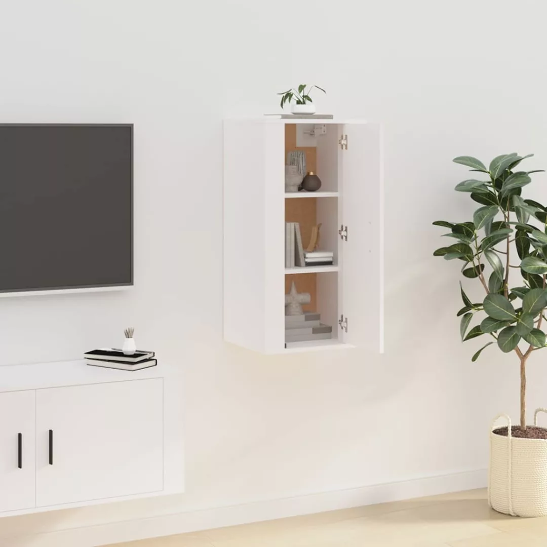 Vidaxl Tv-wandschrank Weiß 40x34,5x80 Cm günstig online kaufen