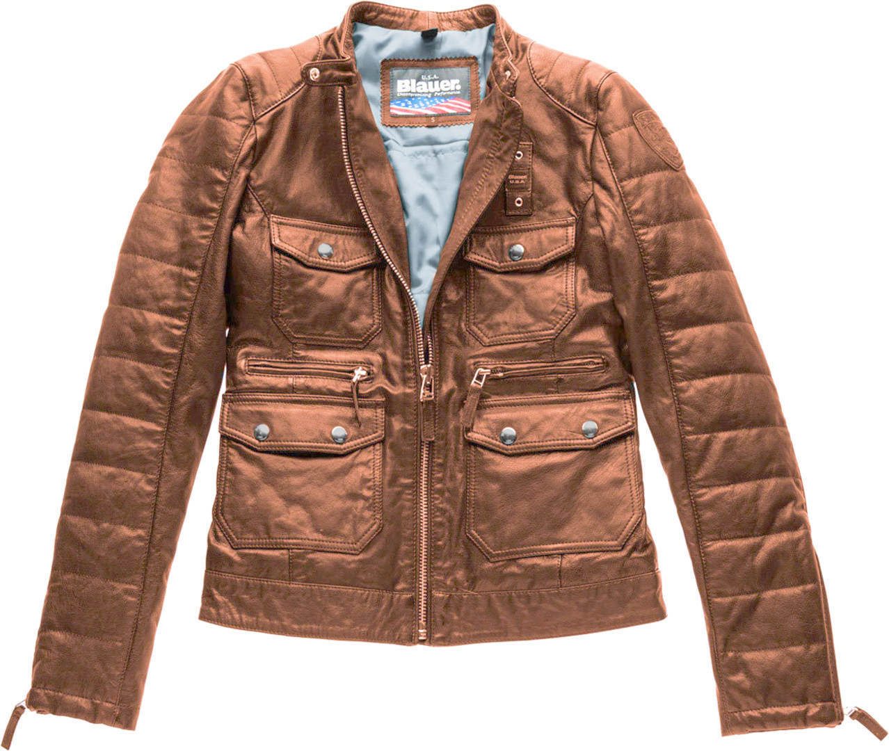 Blauer Motorradjacke USA Rider Pocket Padded günstig online kaufen