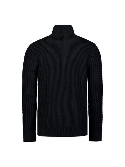 NO EXCESS Rollkragenpullover "No Excess Jacquard-Pullover mit Halbknopfleis günstig online kaufen