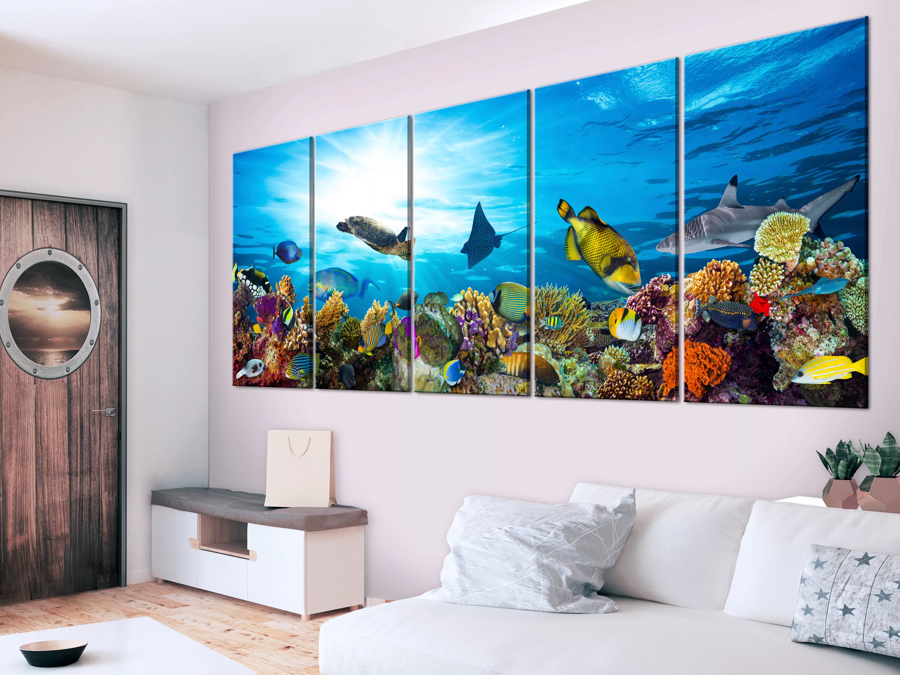 Wandbild - Coral Reef (5 Parts) Narrow günstig online kaufen