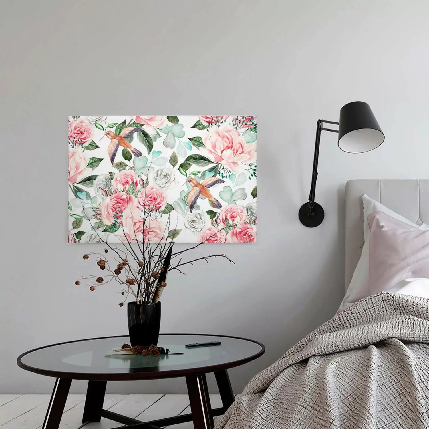 A.S. Création Leinwandbild "Paradise", Blumen, (1 St.), Landhaus Keilrahmen günstig online kaufen