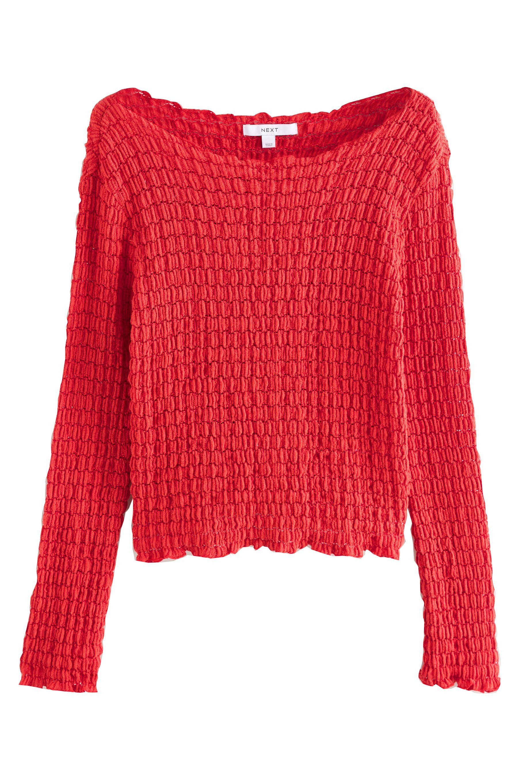 Next Strickpullover Strukturiertes Langarmshirt (1-tlg) günstig online kaufen