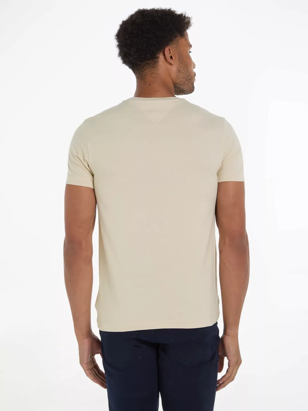 Tommy Hilfiger T-Shirt "STRETCH SLIM FIT TEE", mit Rundhalsausschnitt günstig online kaufen