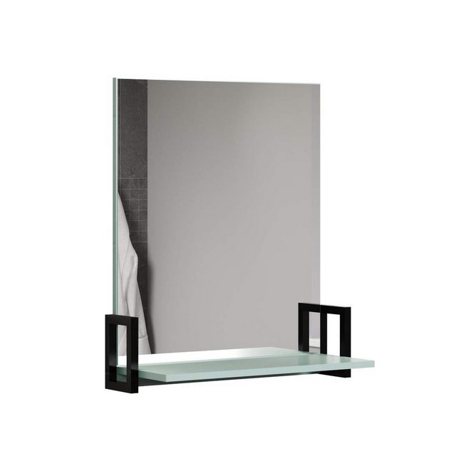 ebuy24 Badezimmerspiegelschrank Matix Bad Spiegel mit Ablage blau, grau. günstig online kaufen