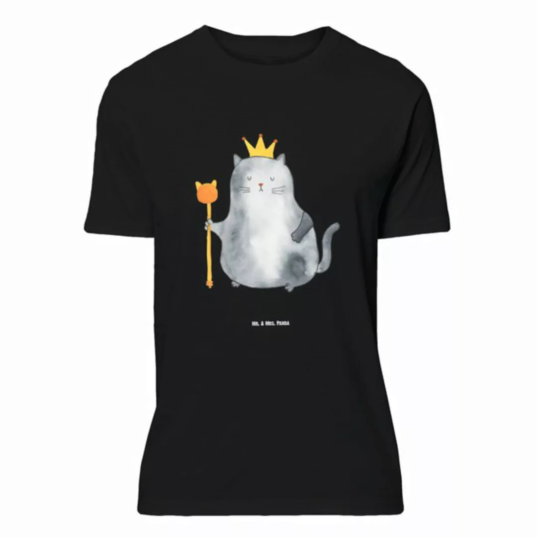 Mr. & Mrs. Panda T-Shirt Katzen Koenig - Schwarz - Geschenk, Sprüche, Jungg günstig online kaufen