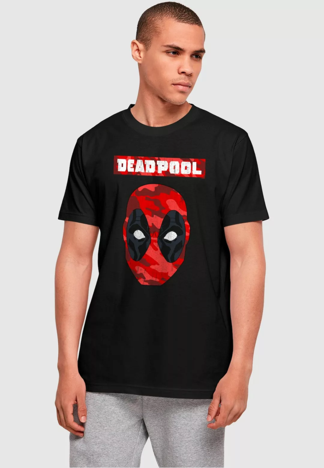 ABSOLUTE CULT T-Shirt "ABSOLUTE CULT Herren Deadpool - Camo Head T-Shirt" günstig online kaufen