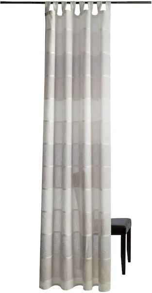 Bricoflor Schlaufenschal Blickdicht Lennardt Creme Beige Grau günstig online kaufen