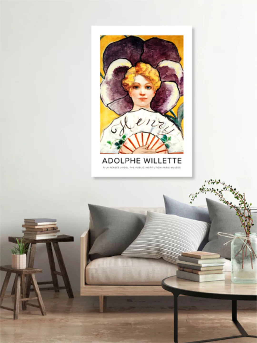 Poster / Leinwandbild - Adolphe Willette: À La Pensée günstig online kaufen