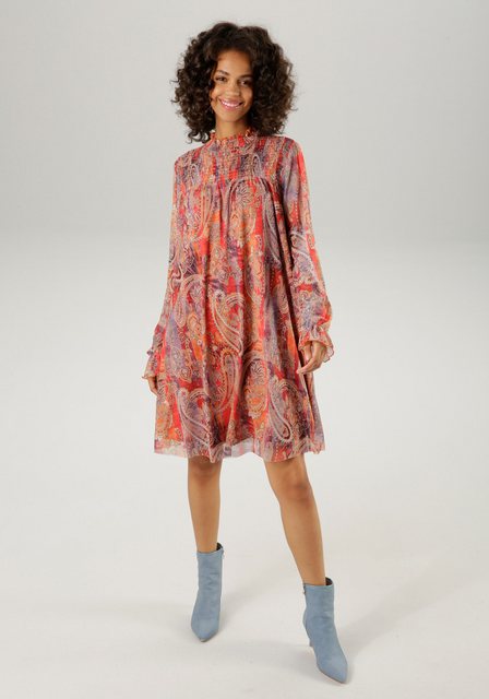 Aniston CASUAL Blusenkleid mit farbharmonischem Paisley-Druck günstig online kaufen