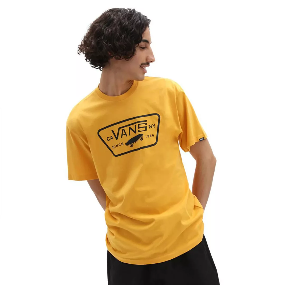 Vans Full Patch Kurzärmeliges T-shirt S Golden Glow / Black günstig online kaufen