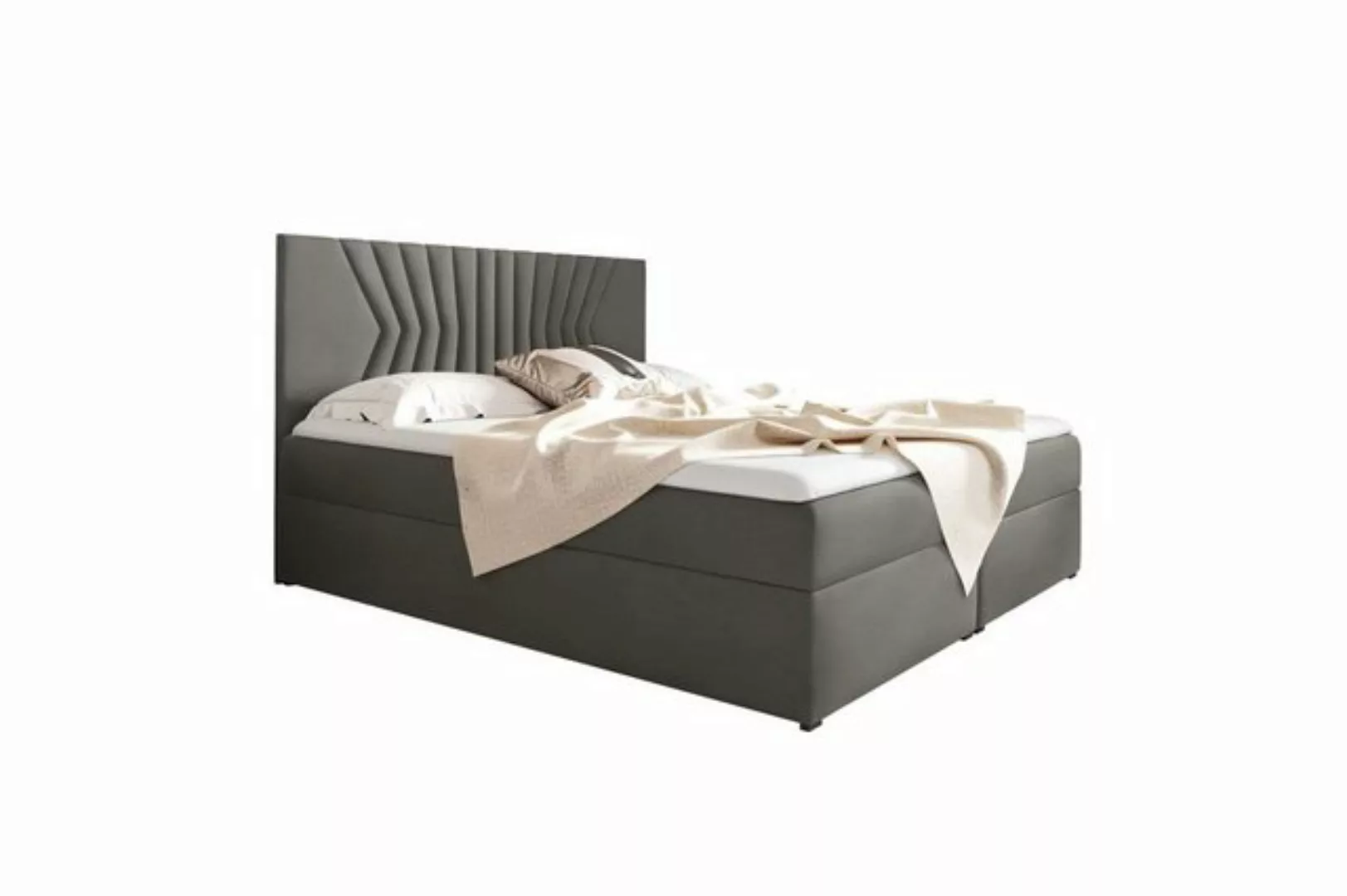 Stylefy Boxspringbett Prato (Schlafzimmerbett, Bett), 120/140/160/180/200x2 günstig online kaufen