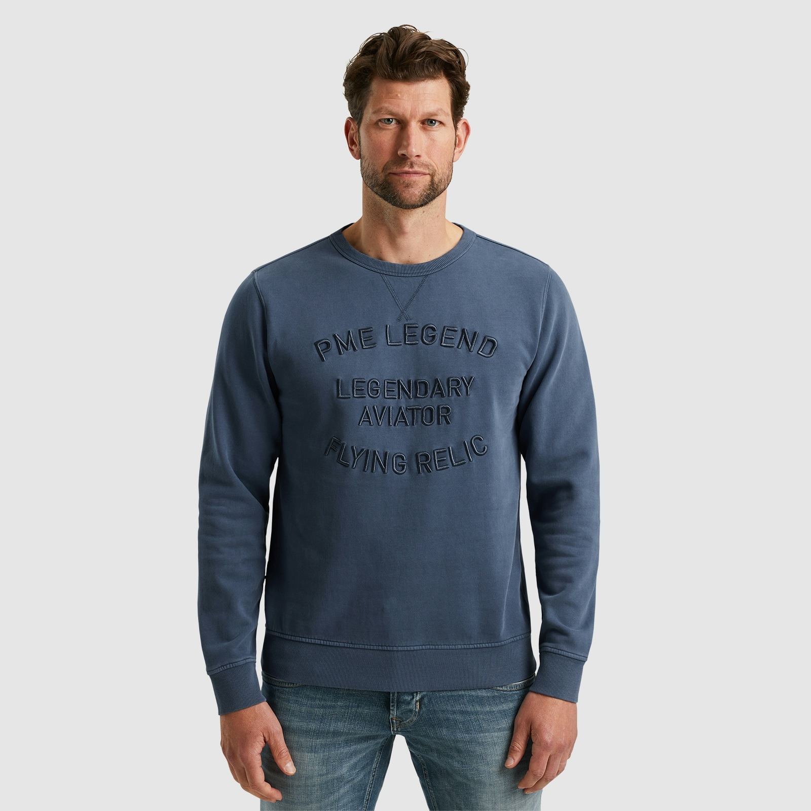 PME LEGEND Sweatshirt "Crewneck gd terry", mit Schriftzug günstig online kaufen