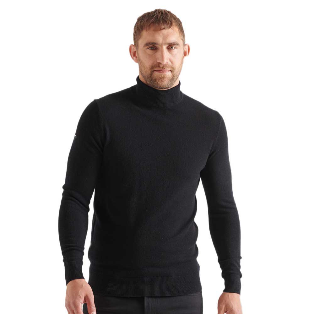 Superdry Studios Lambswool Roll Neck Pullover S Black günstig online kaufen