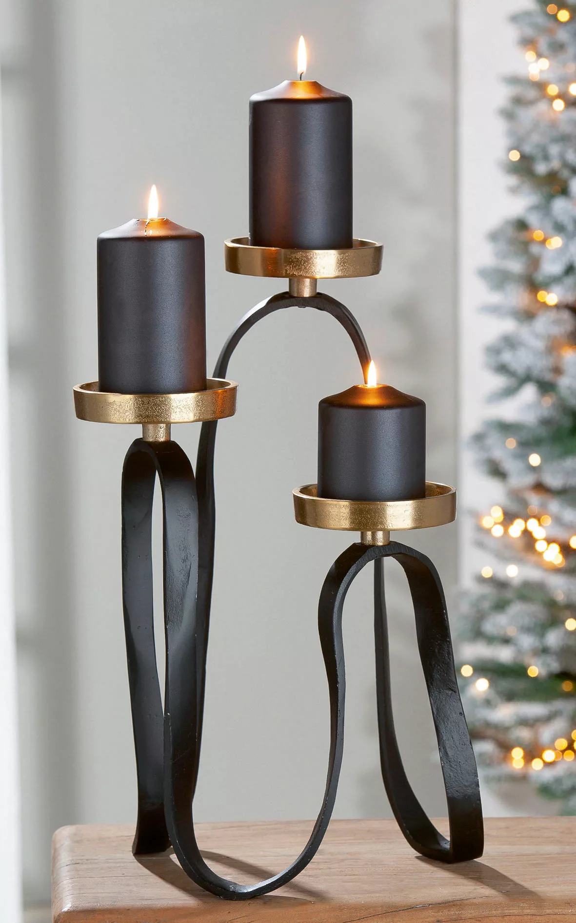 GILDE Kerzenleuchter "Octo", (1 St.), aus Aluminium, für drei Kerzen, Höhe günstig online kaufen