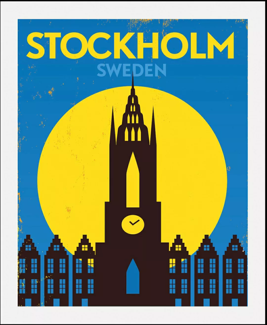 queence Bild »Stockholm«, Stadt, (1 St.), gerahmt günstig online kaufen