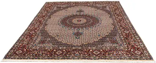 morgenland Wollteppich »Moud Medaillon Beige 350 x 245 cm«, rechteckig, 10 günstig online kaufen