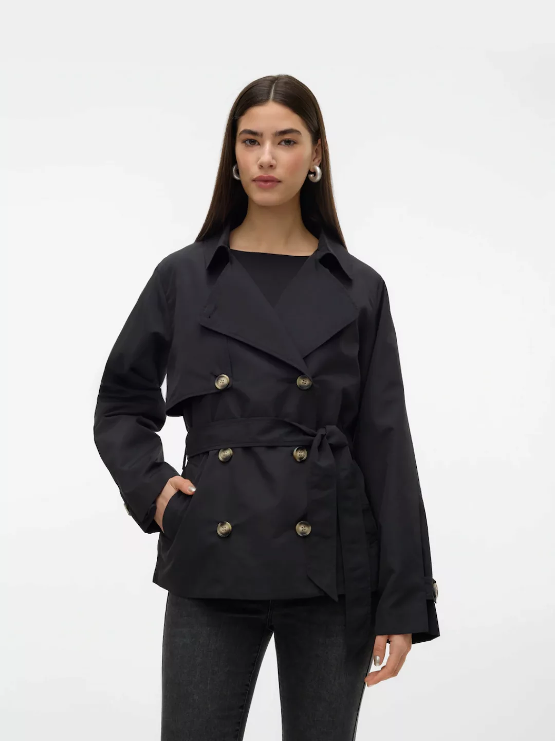 Vero Moda Kurzjacke "VMZOA TRENCHCOAT NOOS", ohne Kapuze günstig online kaufen