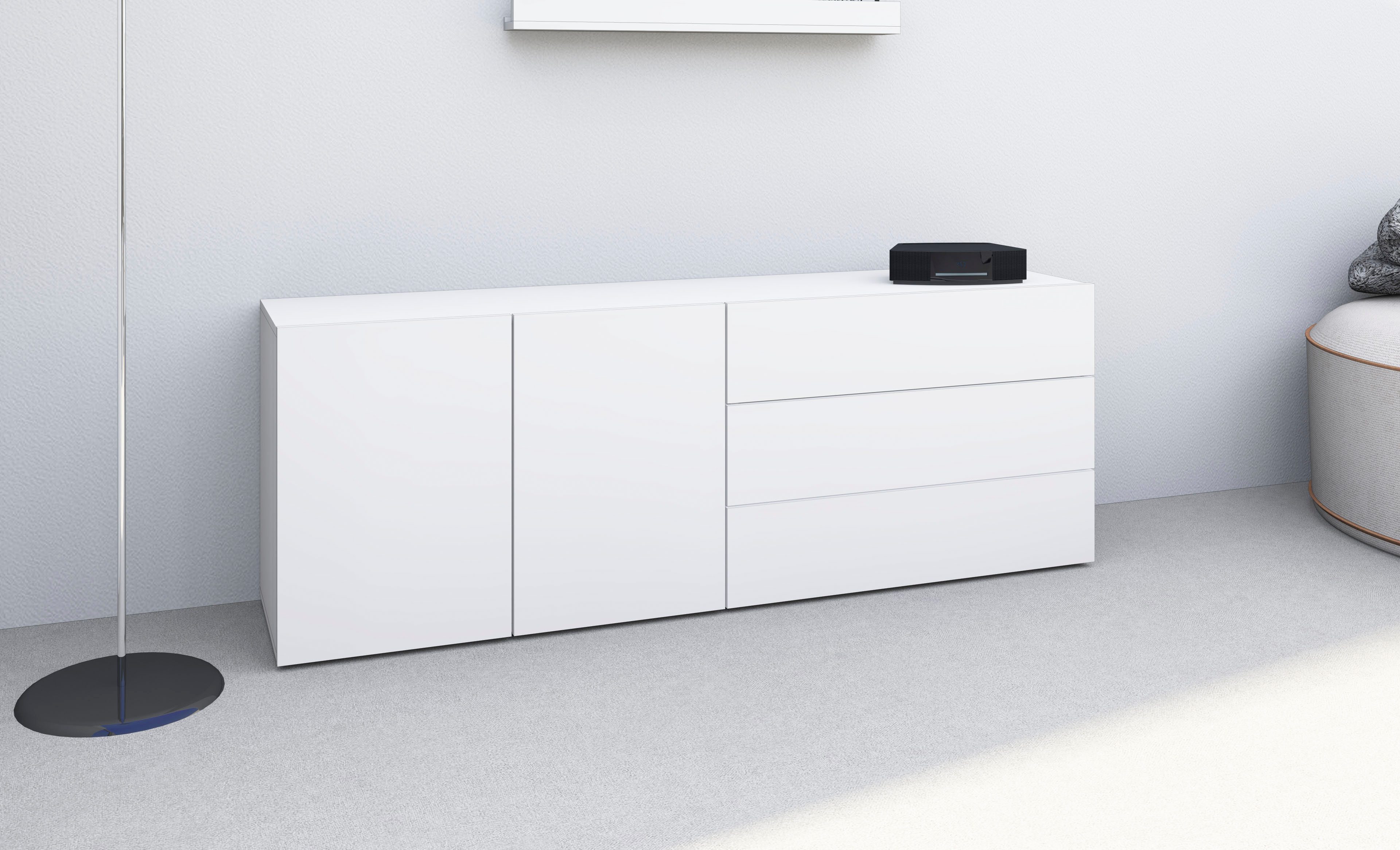 borchardt Möbel Sideboard "Sophia", Breite 152 cm, stehend und hängend mont günstig online kaufen