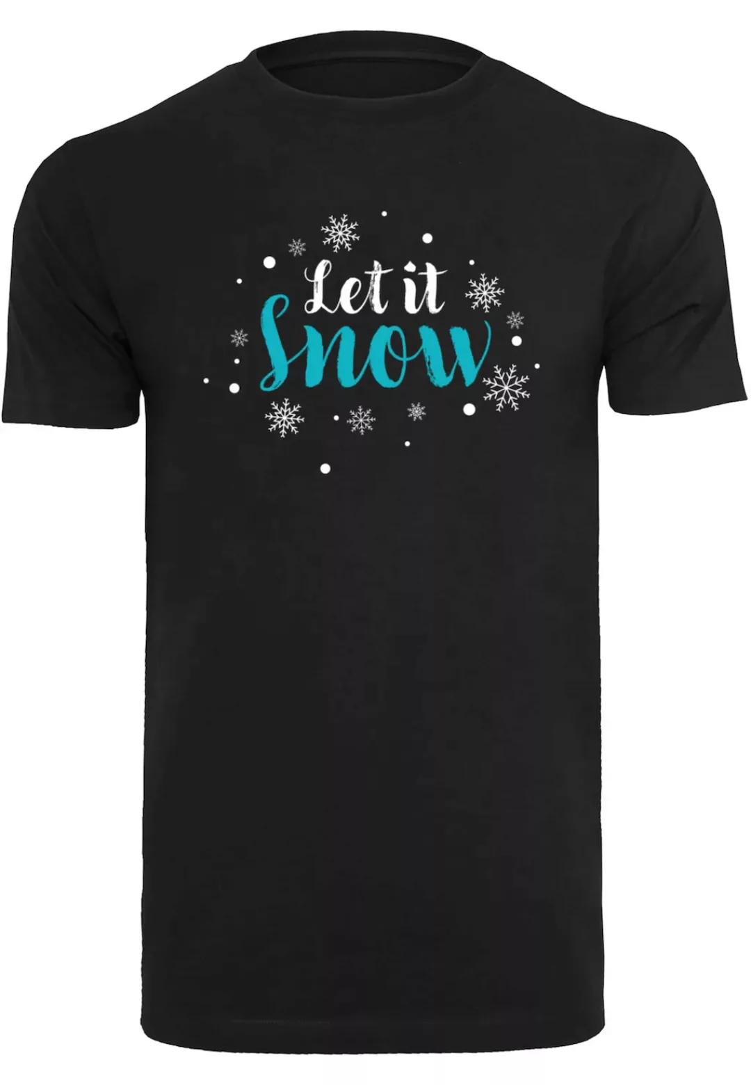 Merchcode T-Shirt "Merchcode Herren Let it snow T-Shirt Round Neck" günstig online kaufen