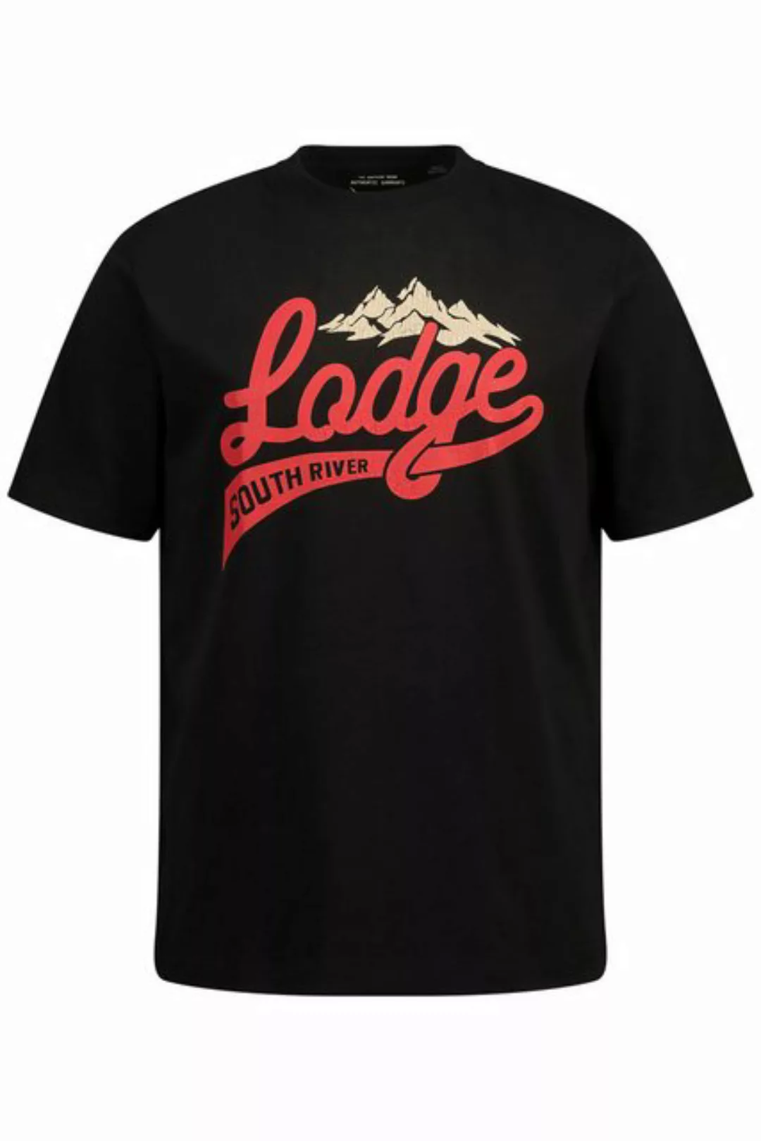 JP1880 T-Shirt T-Shirt Halbarm Lodge Print Rundhals bis 8 XL günstig online kaufen