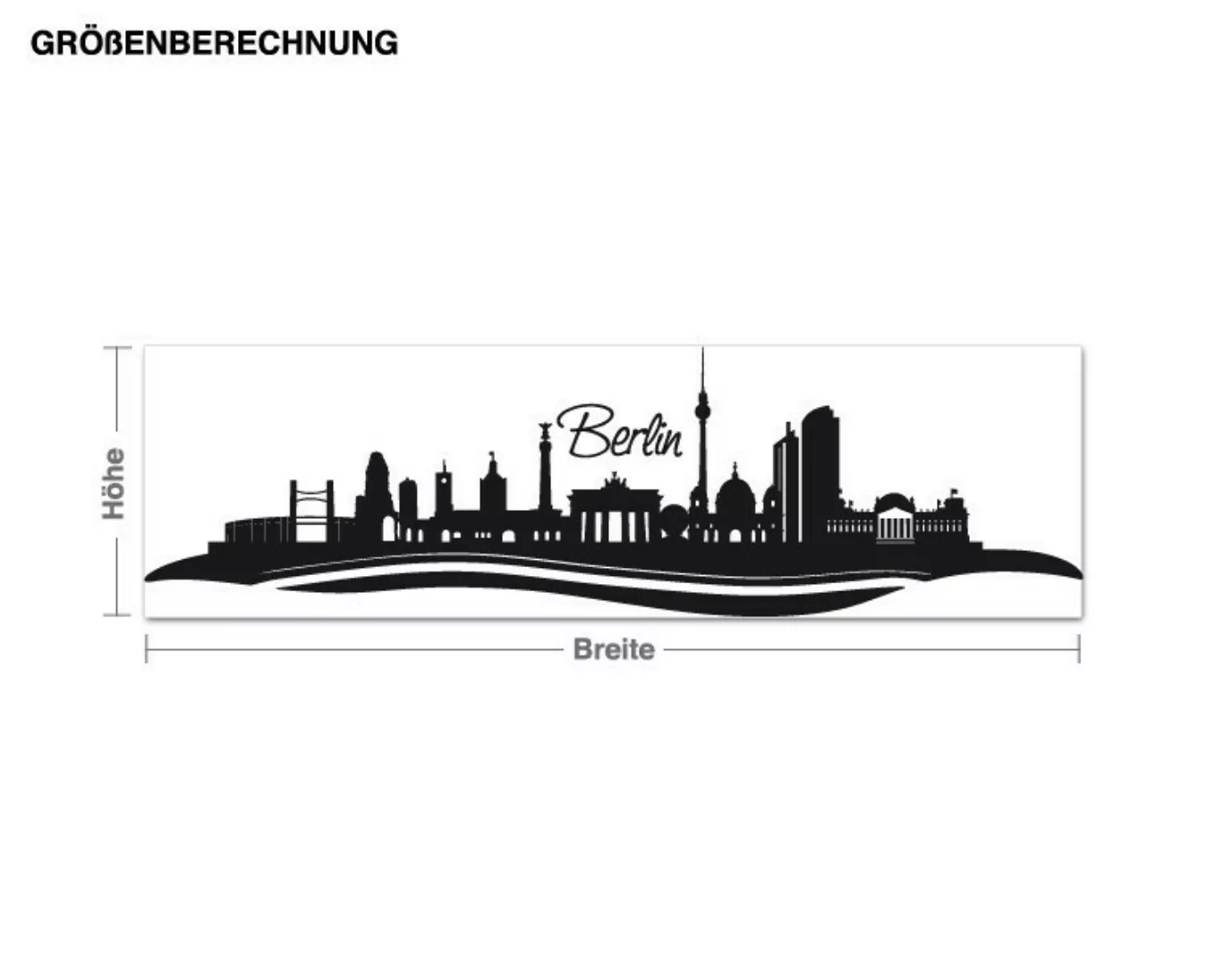 Wandtattoo Architektur & Skyline Skyline Berlin günstig online kaufen