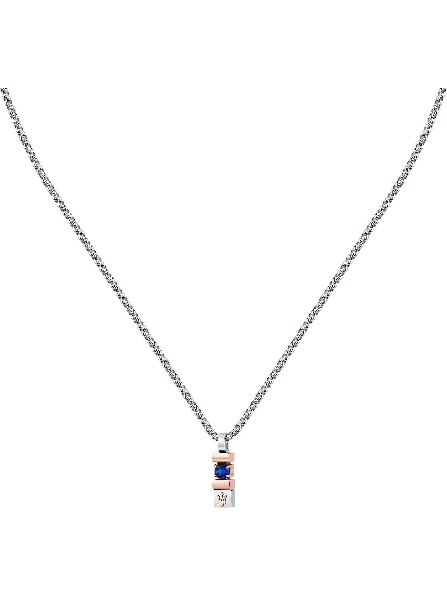 MASERATI Edelstahlkette Maserati Herren-Kette Edelstahl Saphir günstig online kaufen