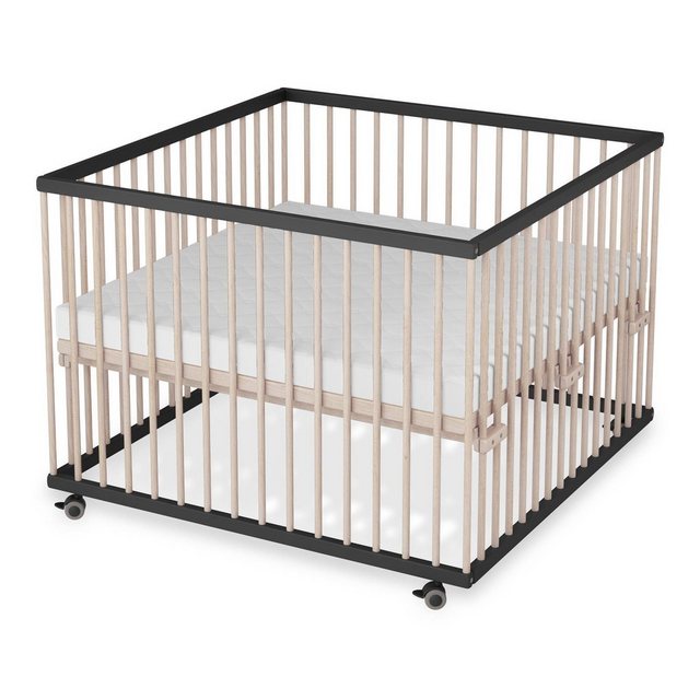 Sämann Babybett Laufgitter 100x100 cm mit Sprossen, Lattenrost SleepPlus sc günstig online kaufen