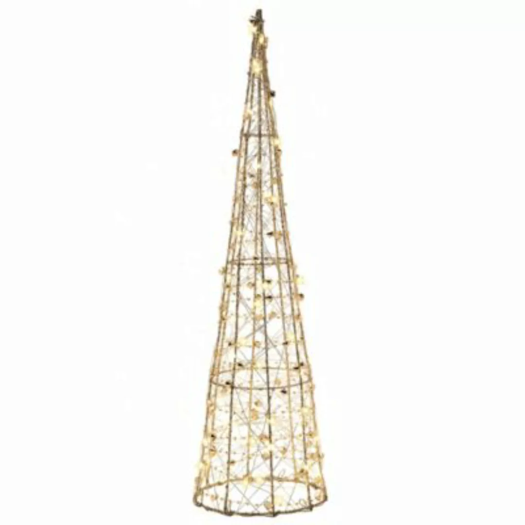 amare® AMARE Dekoration LED Pyramide 60cm Draht gold günstig online kaufen
