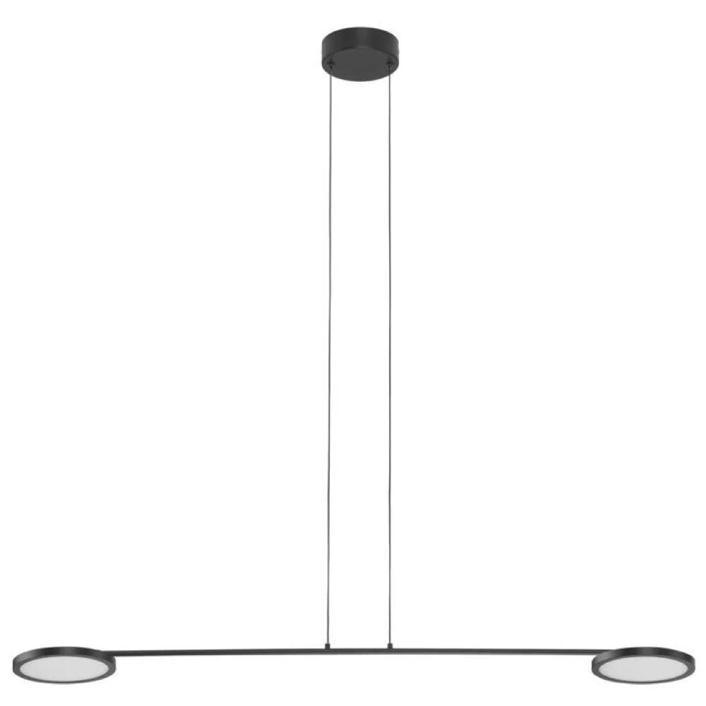 LED Pendelleuchte Scope in Schwarz 2x 9,63W 1816,82lm günstig online kaufen
