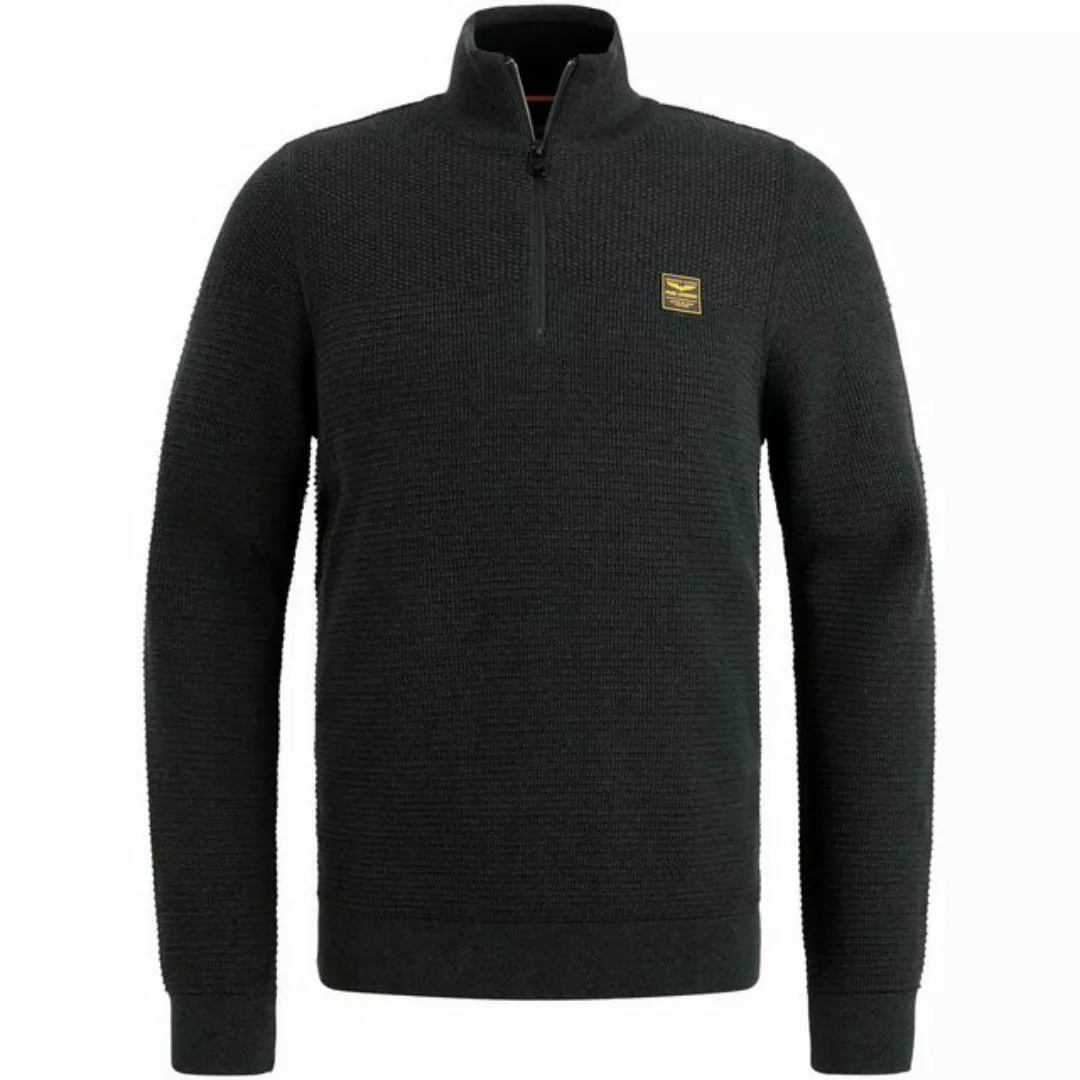 PME Legend Half Zip Sweater Mouliné Ecru - Größe L günstig online kaufen