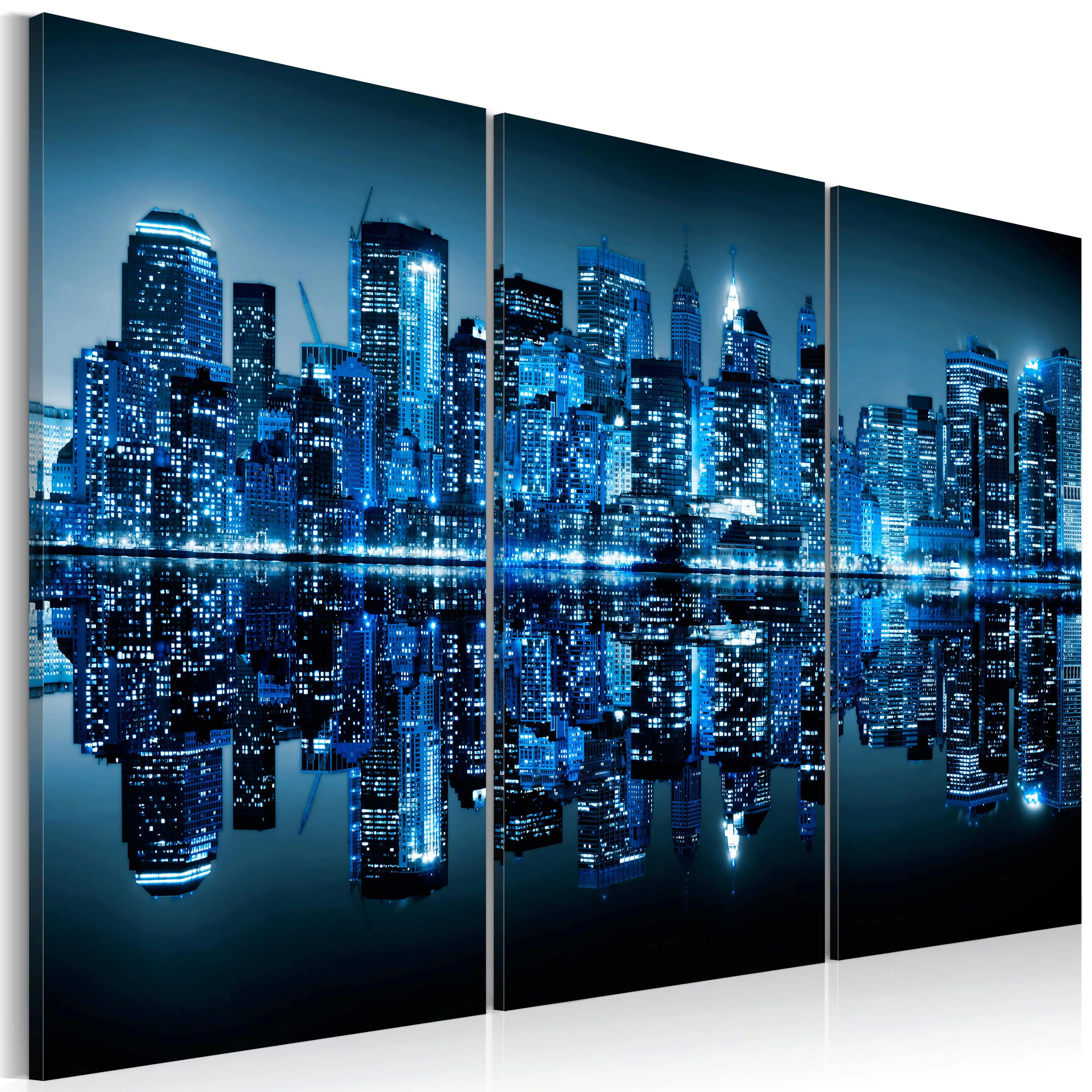 Wandbild - Manhattan in Blau günstig online kaufen